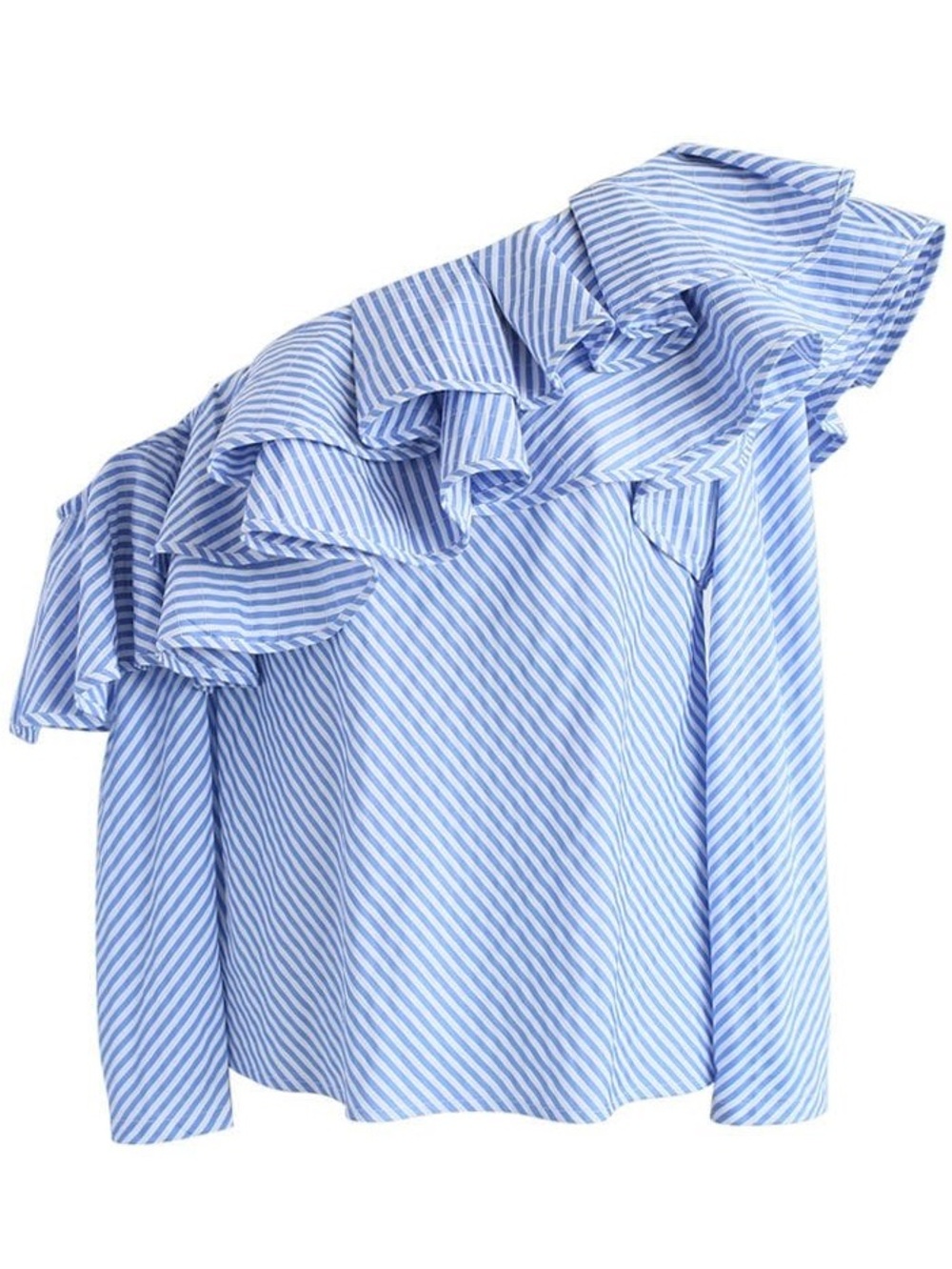 Chicwish One-Shoulder Ruffle Top - Picture 3 of 5